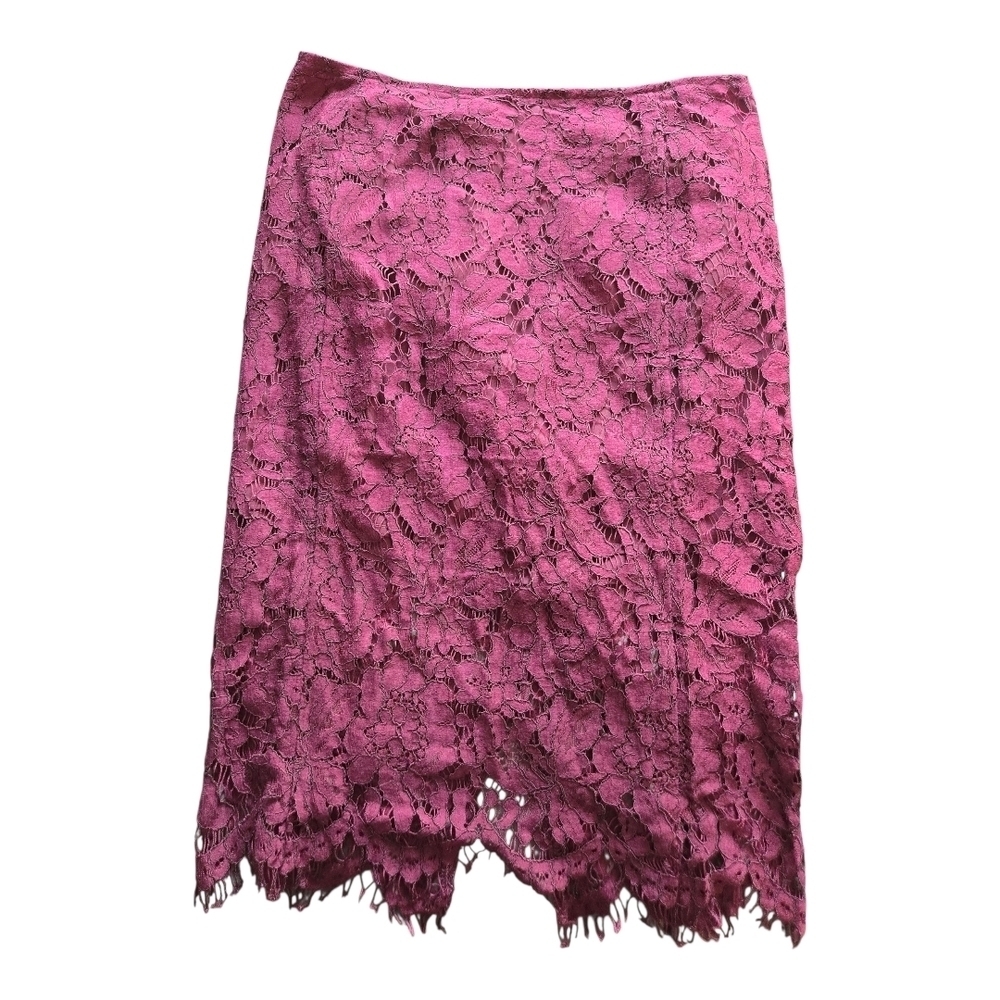 Chaser Wine Knee-Length Pencil Skirt, Size Small